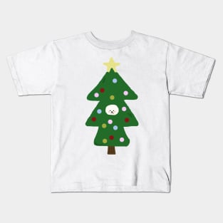 Christmas Tree Dog Kids T-Shirt